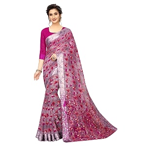 perfectblue women39s digital woven linen saree with blouse piece digichampa_variation