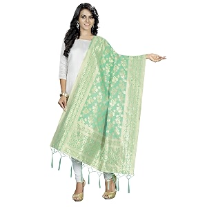 perfectblue women39s solid silk dupatta