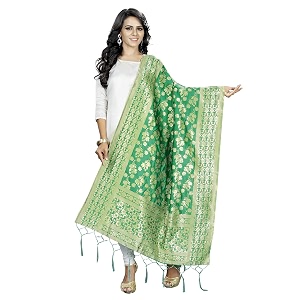 perfectblue women39s solid silk dupatta