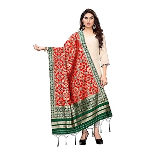 perfectblue women39s solid silk dupatta