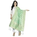 PERFECTBLUE Women's Solid Silk Dupatta