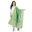 PERFECTBLUE Women's Solid Silk Dupatta