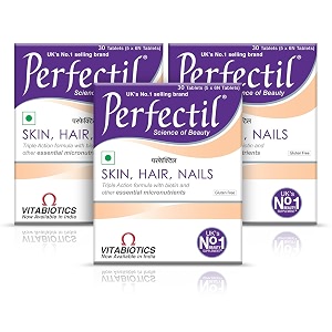 perfectil multivitamin supplements for men amp women packed with biotin and grape seed extract for radiant and younger-looking skin hair fall control stronger nails 30 tablets pack of 3