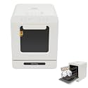 PERFERATE Portable Countertop Dishwasher with 3 Washing Programs Mini Dishwasher with 360° Dual Spray, 162°F High-Temp, Hot-Air Drying & Disinfection Functions, Connected Faucet/No Hookup Use