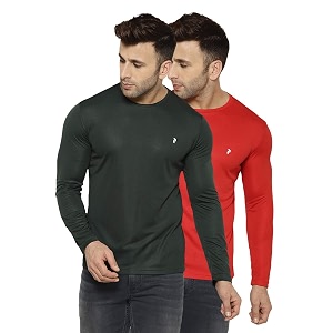Perfktu Mens Full Sleeve Gym T-Shirt Pack