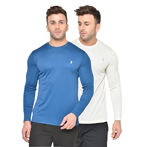 Perfktu Mens Full Sleeve Gym T-Shirt Pack