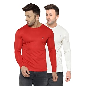 Perfktu Mens Full Sleeve Gym T-Shirt Pack