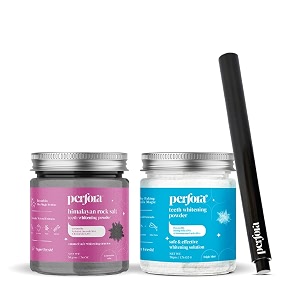 perfora advanced teeth whitening combo with triple mint powder charcoal whitening powder and pap teeth whitening pen  effective teeth whitening solution  whitener with long lasting freshness