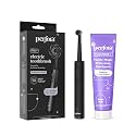 Perfora PRO Oscillating Electric Tooth Brush & Purple Whitening Toothpaste Oral Care Combo | 2 Years Warranty | Rechargeable Electric Toothbrush For Men & Women, 8800 RPM, 2 min Auto Timer(Limitless Black)