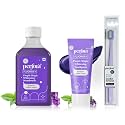 Perfora Purple Teeth Whitening Set - Mouthwash 200ml, Toothpaste 75g, Brush