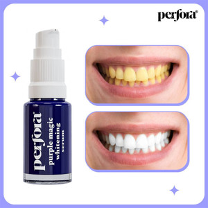 perfora purple teeth whitening toothpaste serum - 10ml color corrector purple teeth whitening kit