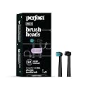 Perfora Adult Battery Powered Replacement Brushhead For Pro+ Oscillating Toothbrush|8800 Rpm, 1 Mode, 2 Min Auto Timer, 360° Motion - Limitless Black,1 Count