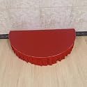 Performance Stage,Semi Circle Stage Platform With Carpet &amp; Skirt, Small Portable Stage Riser For Singsing, School Event Performance Deck Modular System(Red-b,120x60cm (47.2x23.6in))
