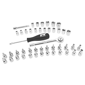 performance tool and abrasives saemetric socket set 14-inch and 38-inch drive - 40 pieces