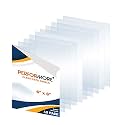 Performore 10 Pack of 4x6 Inch Plexiglass Sheet with Protective Film, 0.04" (1mm) Thick PETG Panels, Clear Acrylic Plastic Sheet - Picture Frame Glass Replacement, Flexible Acrylic Sheet
