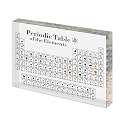 Periodic Table with Real Elements Inside - 83 Kinds of Real Elements & Acrylic Display Stand, for Science Lovers, Students Chemistry Chart Tools, Gifts and Crafts Decoration (7.9" x 5")
