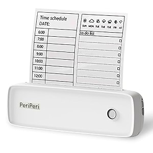 periperi a80 a4 size bt portable thermal printer 1year warranty inkless printer for print text picture list memo tags barcode labels color white