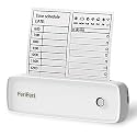 PeriPeri A80 A4 Size BT Portable Thermal Printer (1Year Warranty) Inkless Printer for Print Text Picture List Memo Tags Barcode Labels (Color White)