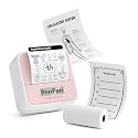 PeriPeri S1 Mini Bluetooth Thermal Printer Portable Inkfree Printer Works with 'Luck Jingle' App (Pink)
