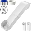 Periscope Dryer Vent 9.5-14.5" Telescoping,Low Profile Duct for Tight Space