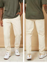 PERISFASHION Relaxed Fit Men Beige Jeans