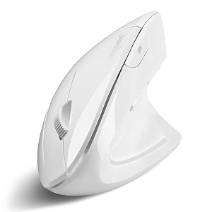 perixx perimice-813w bluetooth vertical mouse - wireless 3-in-1 multi-device spec - travelling carry bag 