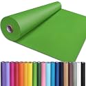 PerkHomy 24" x 2,400" (200') Medium Green Kraft Paper Roll for Craft Bulletin Board Paper Art Table Covering Crafting Gift Wrapping Bouquet Packing Parcel 80GSM 55LB (Medium Green, 24" x 200')