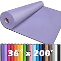 PerkHomy 36" x 2,400" (200') Light Purple Kraft Paper Roll for Craft Bulletin Board Paper Art Table Covering Crafting Gift Wrapping Bouquet Packing Parcel 80GSM 55LB (Light Purple, 36" x 200')