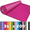 PerkHomy 36" x 2,400" (200') Rose Red Kraft Paper Roll for Craft Bulletin Board Paper Art Table Covering Crafting Gift Wrapping Bouquet Packing Parcel 80GSM 55LB (Rose Red, 36" x 200')