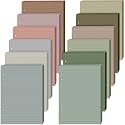 PerKoop 12 Pack Lined Refill Paper A5 Colored 6 Ring Binder, Elegant Colors