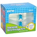 Perler Bead Organizer Small Stackable Storage Containers, 12pc.