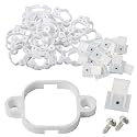 Permanent Outdoor Light Brackets for Govee Pro 100FT, 60Pcs Mounting Clips