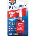Permatex 27200-6PK High Temperature Threadlocker Red, 10 ml