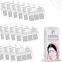 PERPAA Kumkum Velvet Round Bindi Box of 15 Flaps for Ladies Women Forehead Bindi (Stick On) (Size 5, Diameter 6mm, Light Maroon)