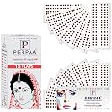 PERPAA Kumkum Velvet Round Bindi Box of 15 Flaps for Ladies Women Forehead Bindi (Stick On) (Size 7, Diameter 4mm, Dark Maroon)
