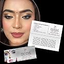 PERPAA Kumkum Velvet Round Bindi Box of 15 Flaps for Ladies Women Forehead Bindi (Stick On) (Size 9, Diameter 2mm, Black)