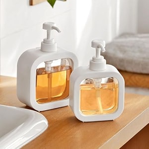 perperual handwash soap dispenser bottle for wash basin heavy duty abs plastic multipurpose liquid soap dispenser for bathroo kitchen sink wash basin shower gel shampoo refillable 1 pc