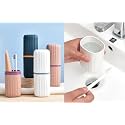 Perpetual Square Toothbrush Storage Holder - MultipurposeTravel-Friendly Organizer for Bathroom, Camping, Business Trips &amp; School (Pack of 1)