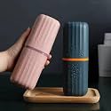 Perpetual Square Toothbrush Storage Holder - MultipurposeTravel-Friendly Organizer for Bathroom, Camping, Business Trips &amp; School (Pack of 3)