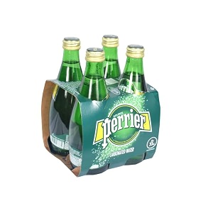 perrier carbonated water sparkling water 330ml pack of 4