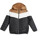 Perry Ellis Boys' Faux Packable Colorblock Puffer Jacket