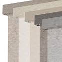 Persilux Light Filtering Roller Shades for Window Blinds,Cordless,Linen Fabric,Thermal Insulated Fabric UV Protection Shades for Home,Office,Bedroom,Door,Light Filtering-Grey,28" W X 72" H