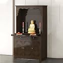 Personal Shrine Altar Table, Altar Table with Storage, Altar Cabinet, Meditation Prayer Table, Buddhist Altar, Meditation Chinese Buddha Niche Cabinet (100cm)