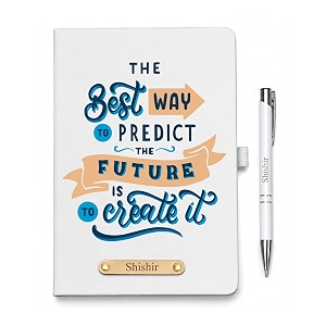 Personalised Diary with Name Engraved Metal