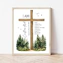 Personalized Baptism Gift for Boy or Girl, Custom Baptism Cross with Name & Date, Baby Gift, Ideal Dedication & Christening Decor, Meaningful Keepsake Sign (Design 1).