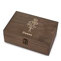 Personalized Birth Flower Memory Box, Birthday Gift for Girls &amp; Teens