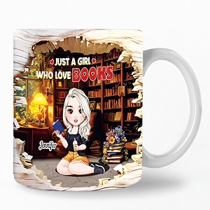 Personalized Books Lover Mug 11oz 15 oz