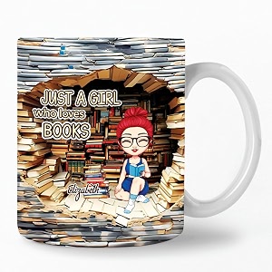 Personalized Books Lover Mug 11oz 15 oz