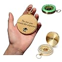 Personalized Brass Compass Engraved Compass Luminous for Husband Boyfriend Son Groomsmen Graduation Fathers Day