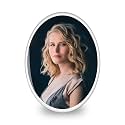 Personalized Ceramic Photo for Headstone, Waterproof Picture for Grave Cemetery Tombstone Pictures Porcelain Cameo Funeral Portrait Memorial Monument Photo for Burial Stone Hanging Decorative Tiles